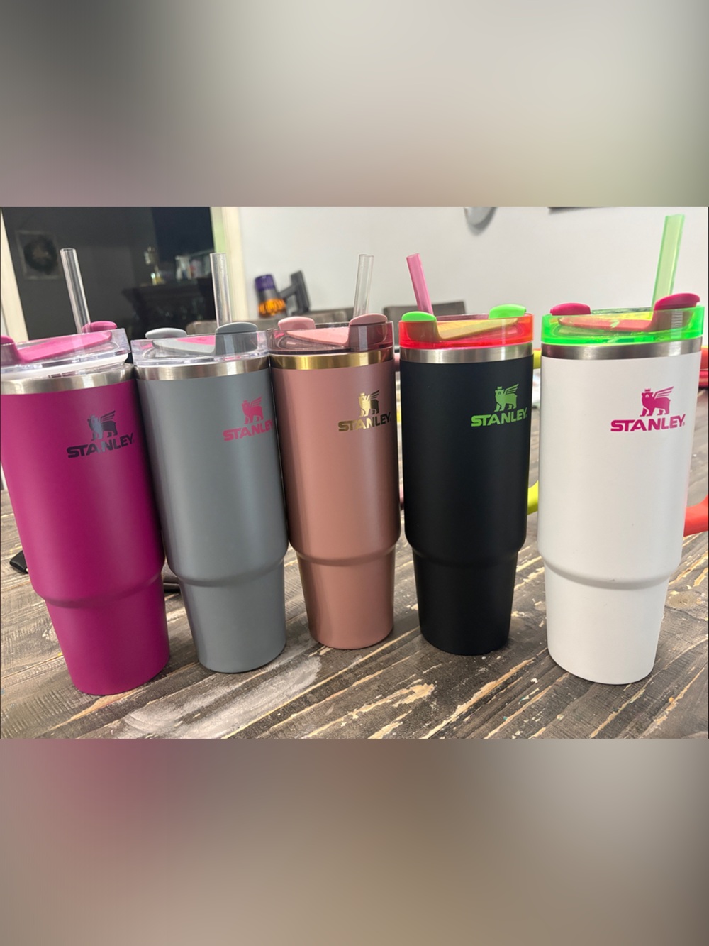 Stanley  Insulated Tumblers in Pink, Gray, Rose Gold, Black, White $40 a piece